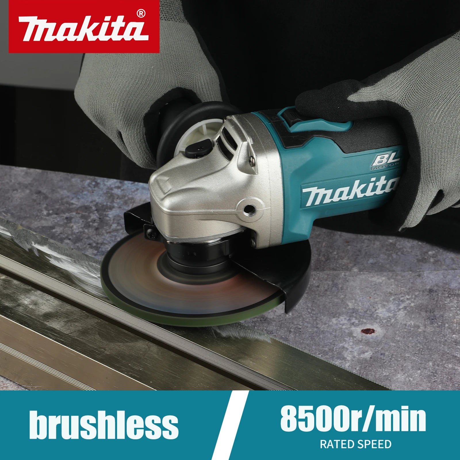 Makita DGA406 Brushless Angle Grinder – 100mm / 125mm