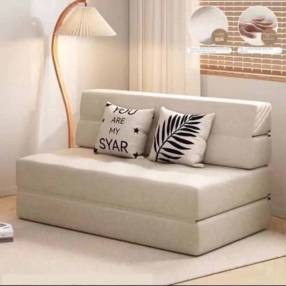 Folding Sofa Bed – Dual-Purpose Lazy Sofa with Anti-Fall Pad for Living Room & Bedroom