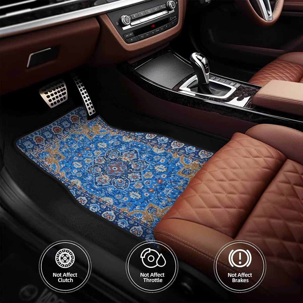 4-Piece Anti-Smudge Car Floor Mats – Anti-Slip Easy Clean Universal Fit