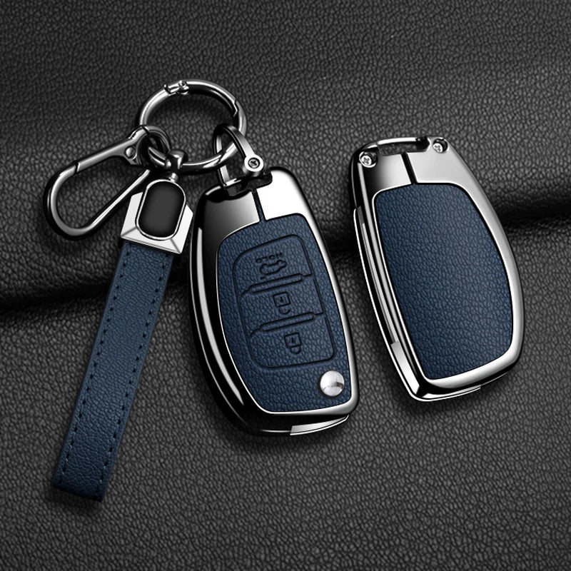 Car Accessories Key Case Cover Holder For Hyundai Creta I20 Tucson Elantra Santa fe 2016 2017 2018 Flip Key Protective