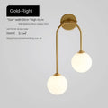 Nordic Wall Lamp – Double Glass Ball Bedroom & Living Room Sconce