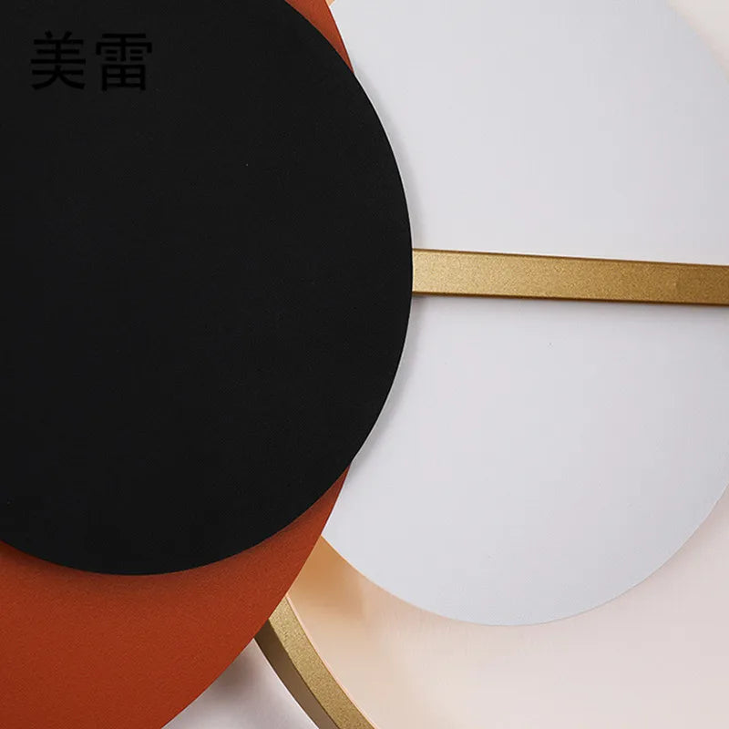 Luxury Circular Wall Lamp – Nordic Atmosphere Light for Living Room & Bedroom