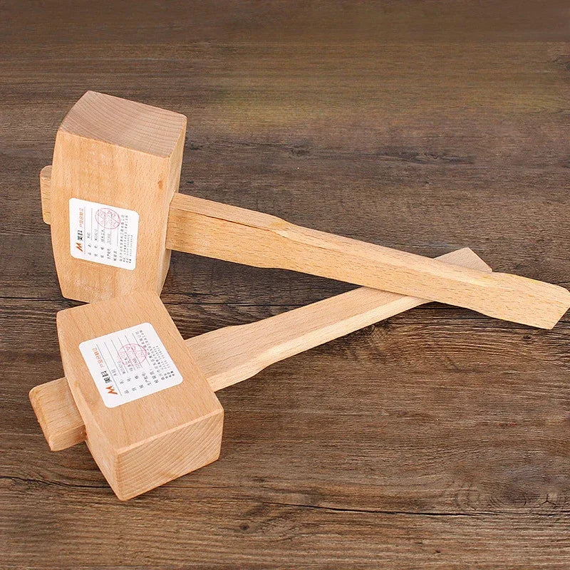 Solid Wood Hammer Professional Carpenter Hammers Multifunction Camping Manual Tool Multi-purpose Woodwork Gavel Hand Tools