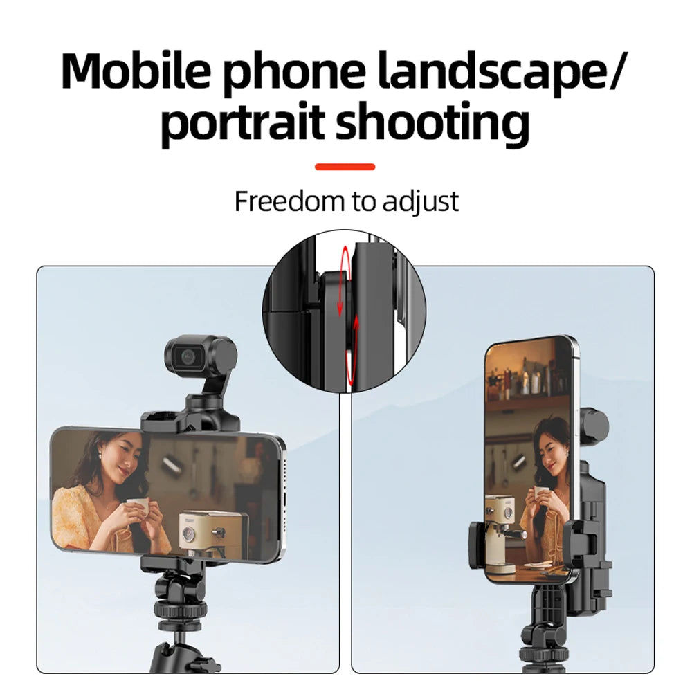 Phone Holder Teleprompter for DJI Pocket 4 3 Camera Live Streaming Bracket Expansion Adapter Frame Photography Accessories