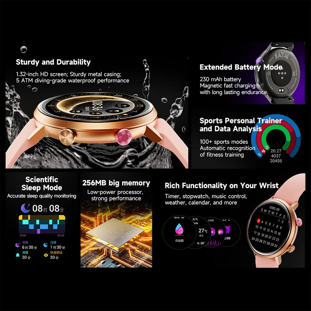 Couples Smart Watch – Matching Pair, Waterproof, Health Monitoring & Notifications