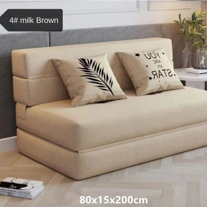 Folding Sofa Bed – Dual-Purpose Lazy Sofa with Anti-Fall Pad for Living Room & Bedroom