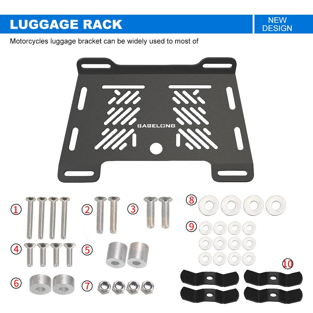 Motorcycle Accessories For LONCIN VOGE 200AC 200 AC 500DS 500R 500 DS 500 R 525DSX 650DSX Rear Enlargement Rack Luggage Rails