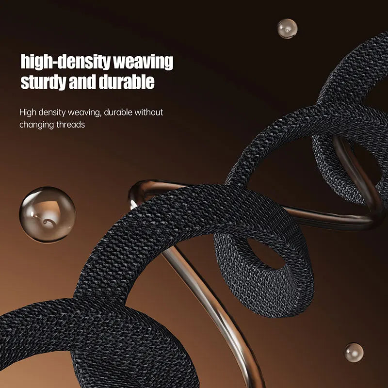 MAX 240W Flat Woven Fast Charging Cable with Built-In Phone Stand – Foldable Gaming Data Cable