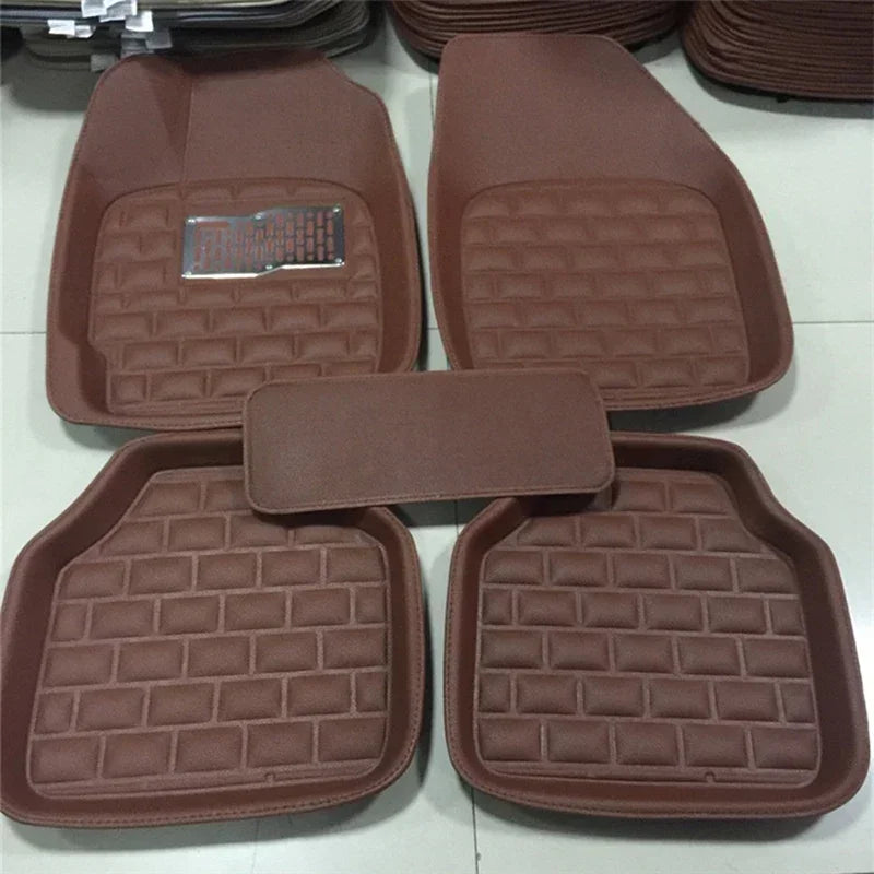 5pcs Universal Car Auto Floor Mats FloorLiner Front&Rear Carpet All Weather Mat