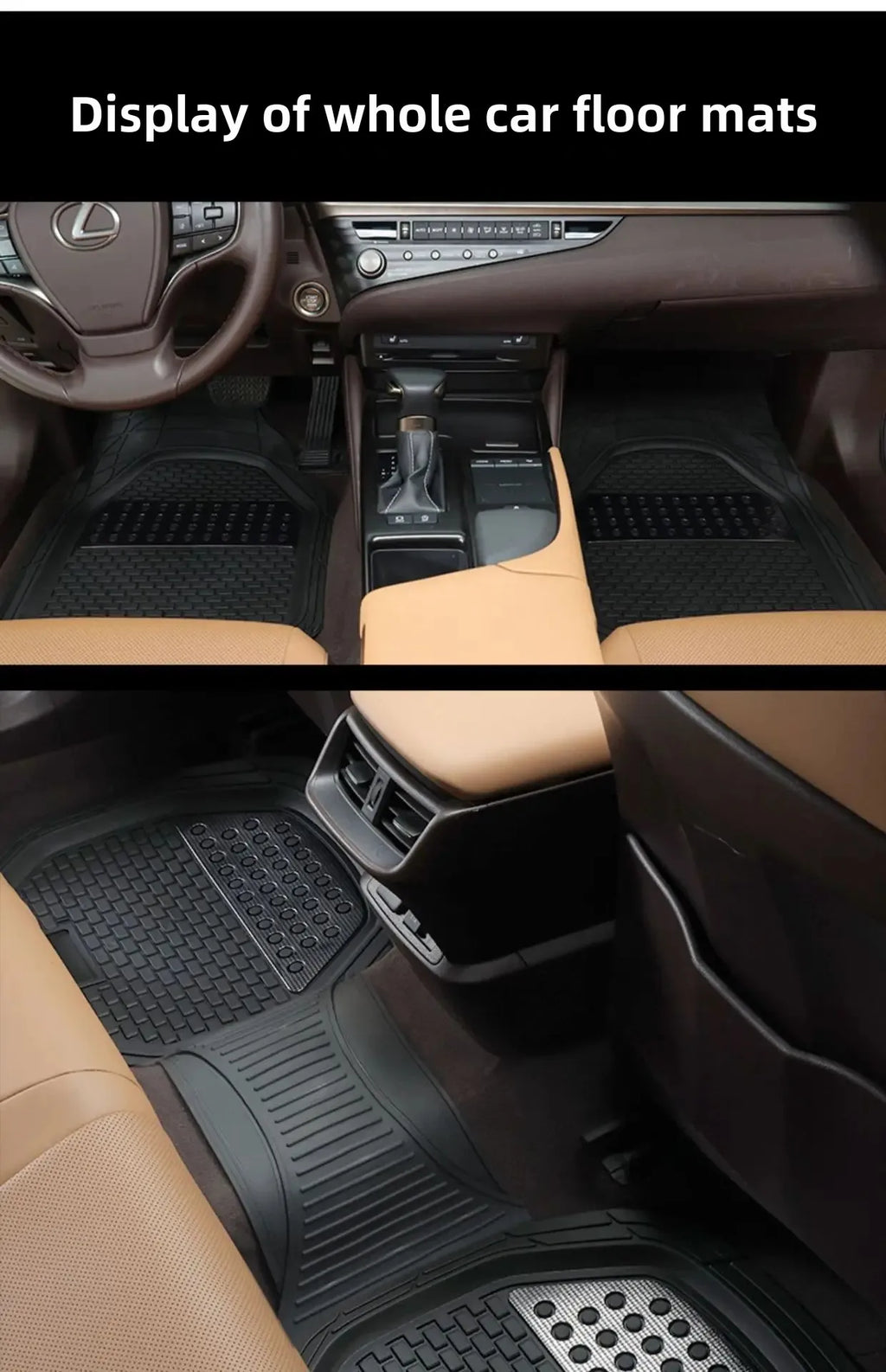 All Season Universal Rubber Auto Floor Mats Car Waterproof Carpet Mats Vehicles Interior Floor Protective mats For Automobiles