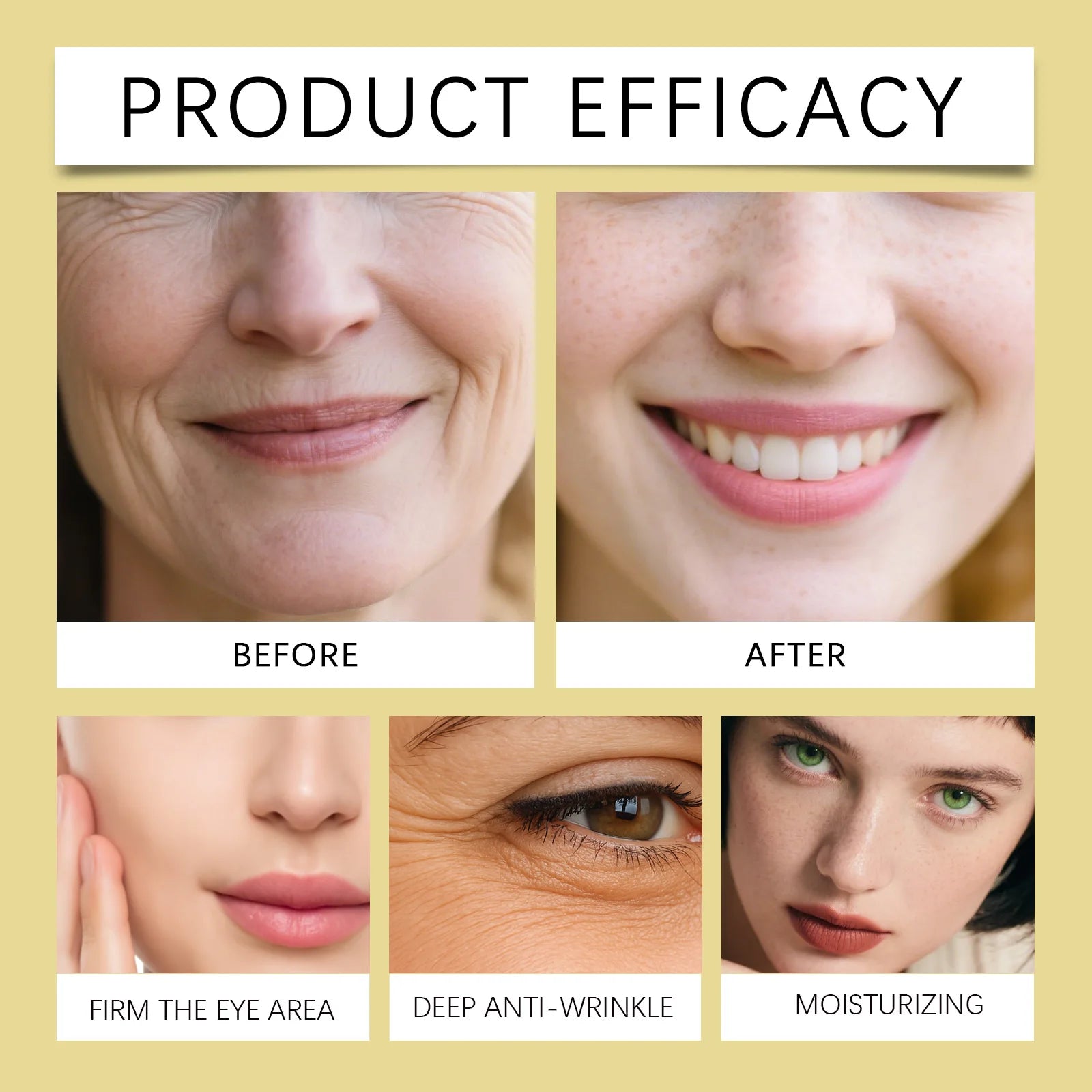 Retinol Firming Cream with Caffeine Tighten Skin Elasticity Strengthened Barrier Protection Rejuvenate Shrinks Pores Brighten