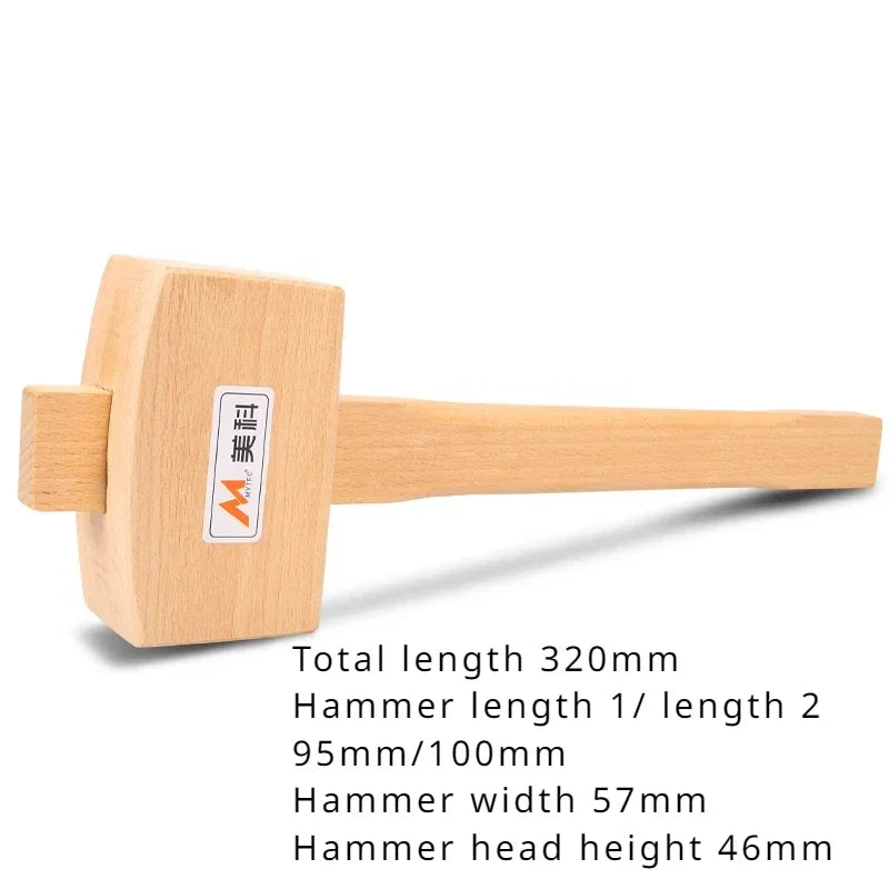 Solid Wood Hammer Professional Carpenter Hammers Multifunction Camping Manual Tool Multi-purpose Woodwork Gavel Hand Tools