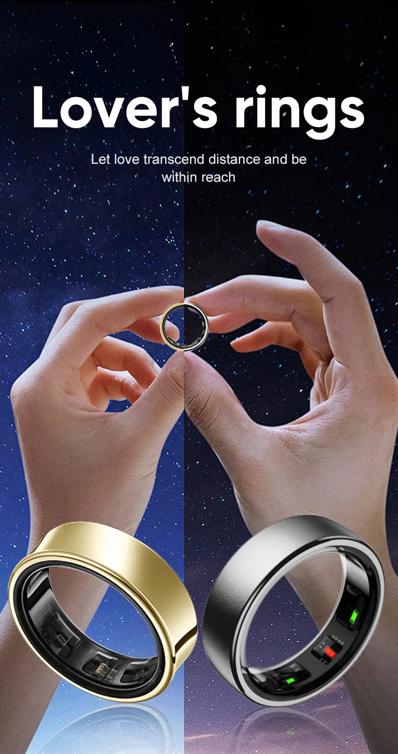 R10 Smart Ring for Men & Women – Wireless Charging, Multi-Sport Tracker, Activity Modes for Android & iOS