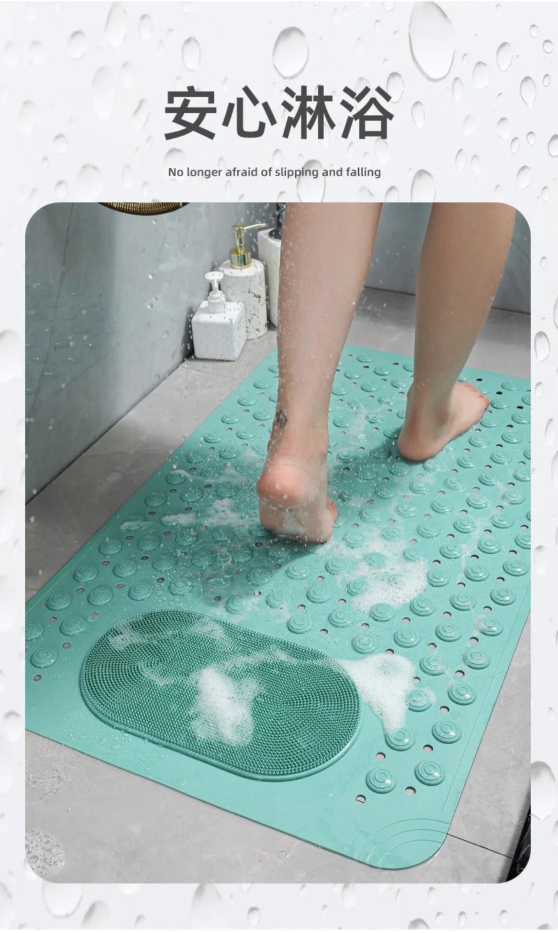 Household Bathroom Non-slip Toilet Floor Mat Toilet Anti-drop Mat Bathtub Massage Mat