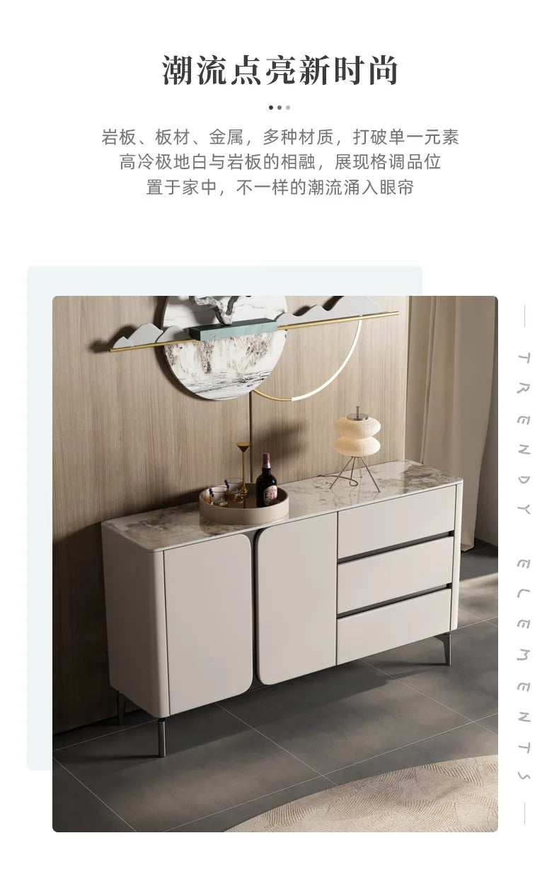 Premium Minimalist Display Cabinet – Light Luxury Living Room Storage