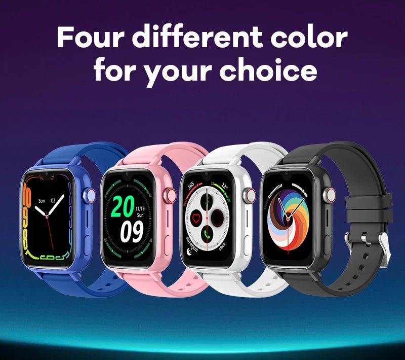 4G Kids Smart Watch – GPS, Video Call, SOS, Camera & Location Tracker