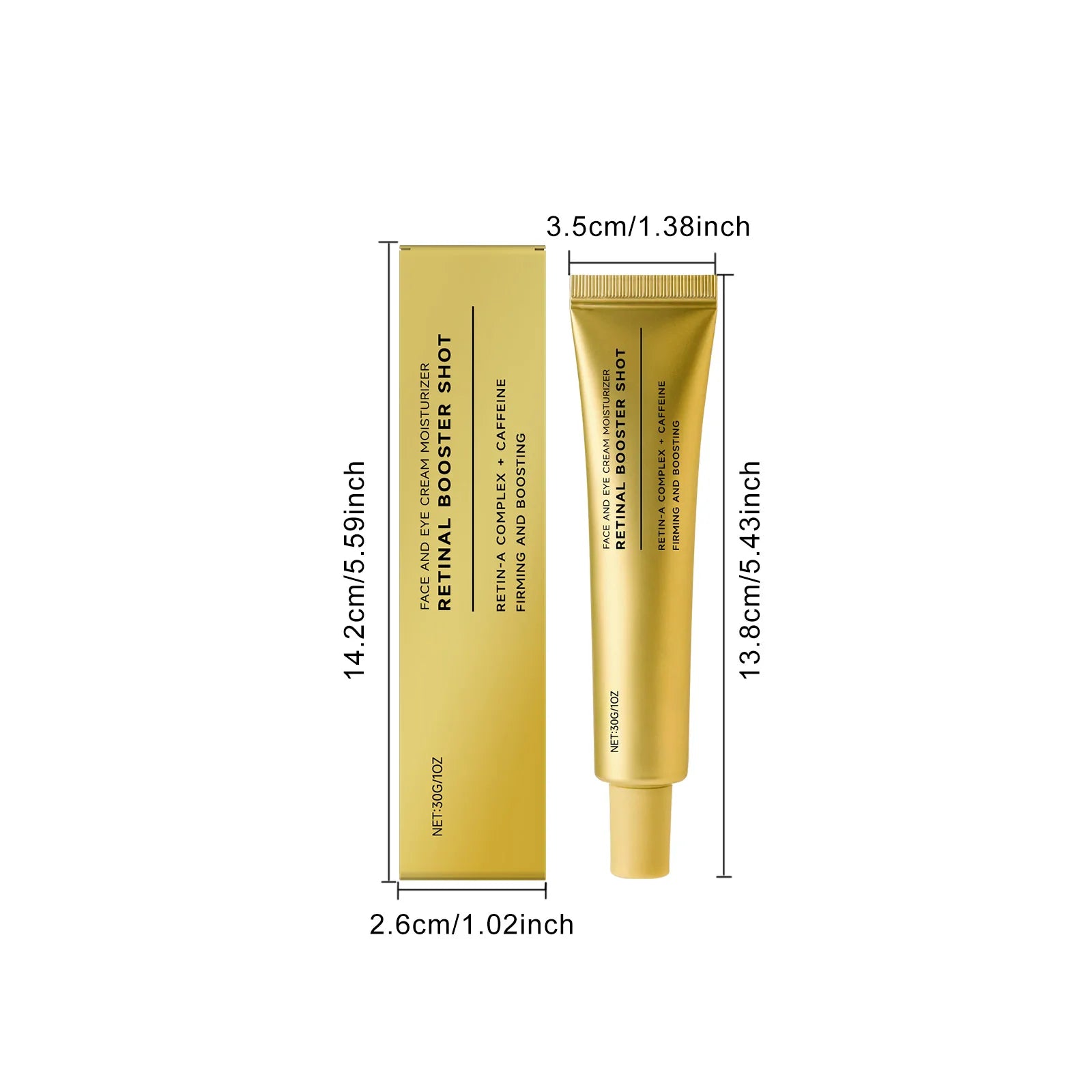 Retinol Firming Cream with Caffeine Tighten Skin Elasticity Strengthened Barrier Protection Rejuvenate Shrinks Pores Brighten