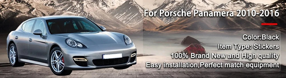 Car Interior Accessories For Porsche Panamera 2010 2011 2012 2013 2014 2015 2016 Carbon Fiber Rear Seat Adjustment Stickers