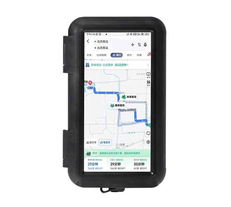 Motorcycle Phone Holder Support Moto Bicycle Waterproof Case Handlebar Stand Case Mount Waterproof Scooter Motorbike Phone Bag