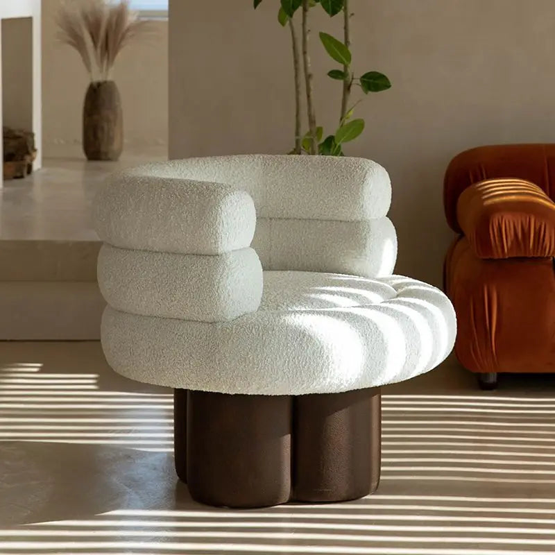 Nordic Single Sofa Chair – Luxury Lazy Corner Sofa for Living Room & Bedroom