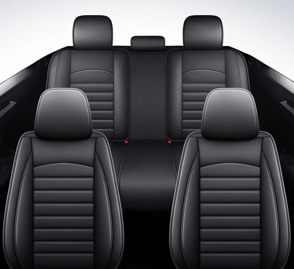 Full Coverage Pu Leather Car Seat Covers for HYUNDAI Tucson Santa FE i30 i40 Veloster Creta Elantra Car Accessories