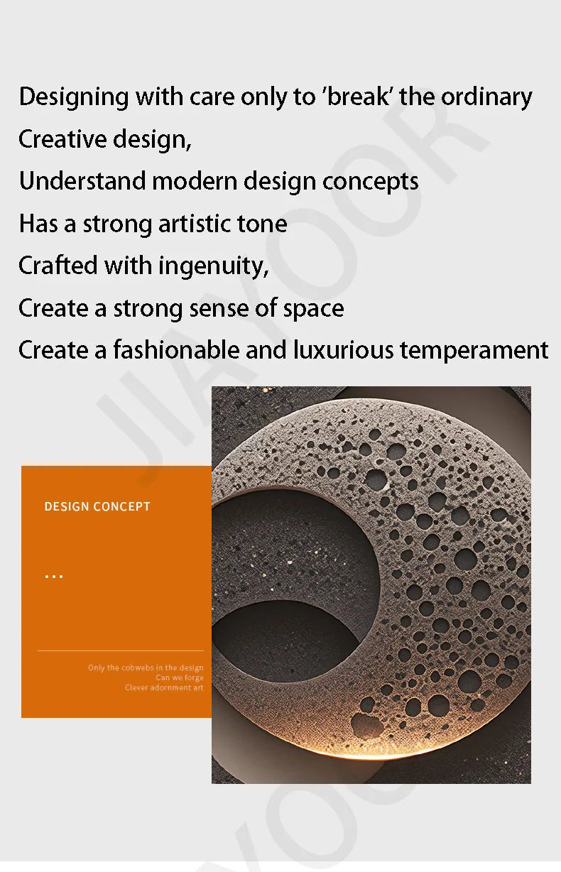 Luxury LED Wall Lamp with Mural – Modern Corridor, Foyer & Living Room Hanging Light