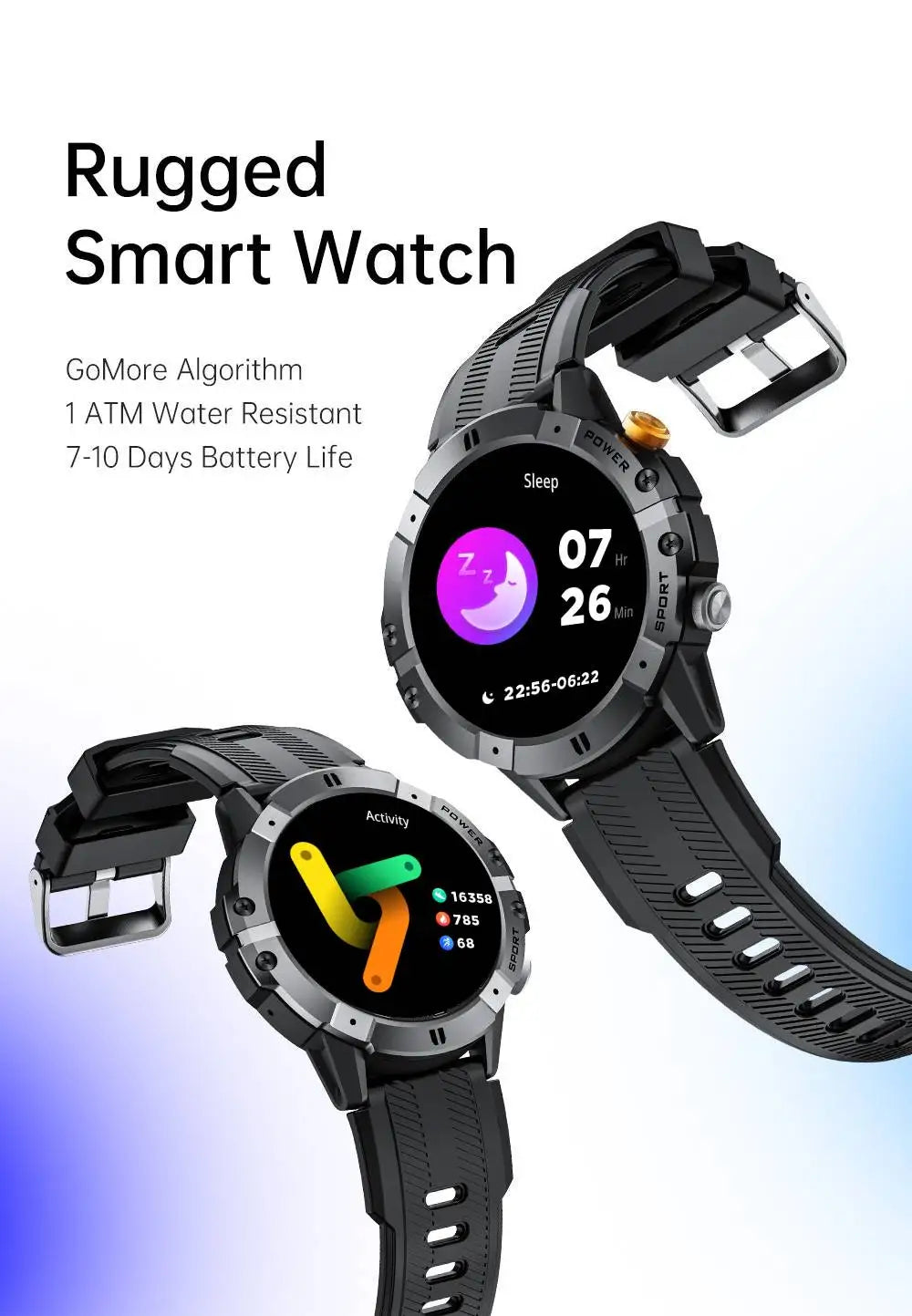 Couples Smart Watch – Matching Pair, Waterproof, Health Monitoring & Notifications