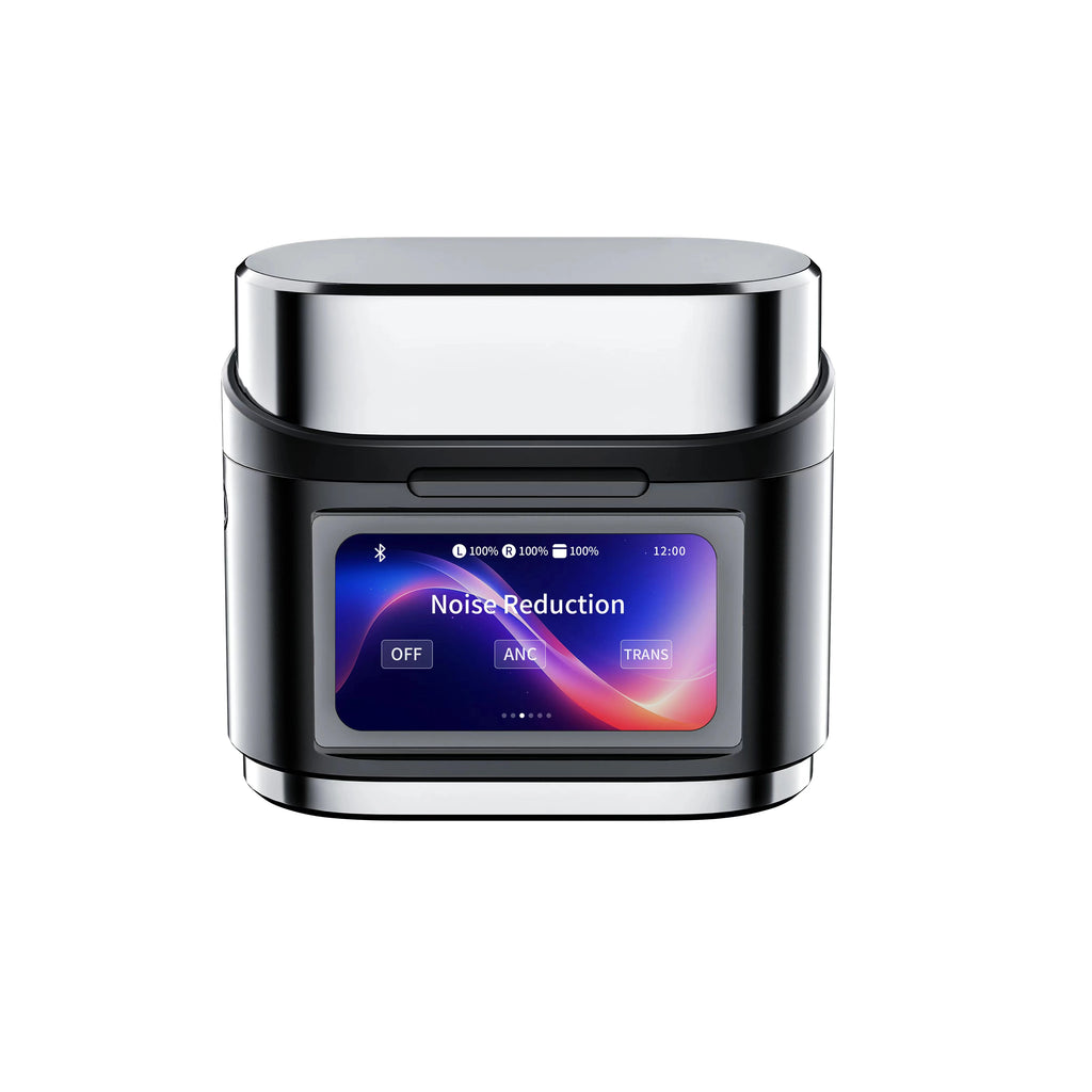 Smart Touch Screen ANC ENC Wireless Earbuds – Active Noise Cancelling Bluetooth Headphones