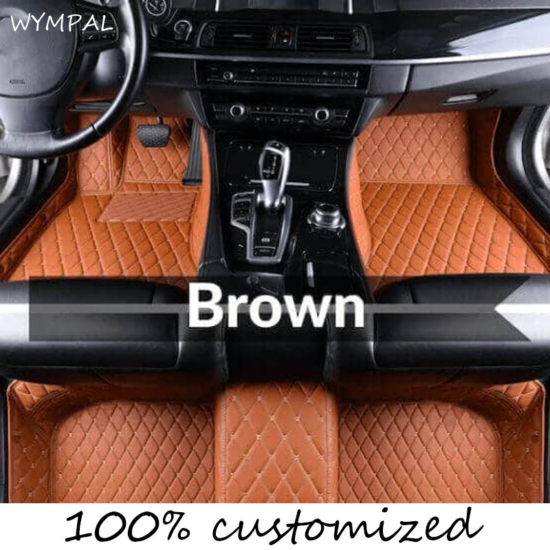 Custom Car Floor Mats for Hyundai Coupe 2004 2005 2006 – Luxury Surround Leather Carpet