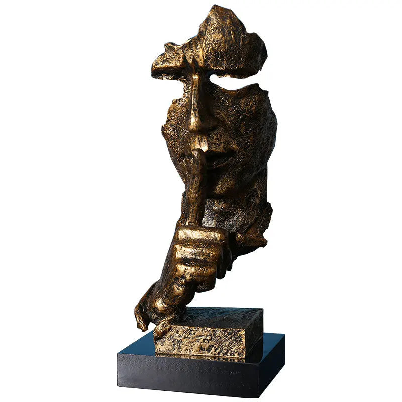 Vintage Resin Decorative Ornament – Artistic Home Decor for Living Room & Shelves