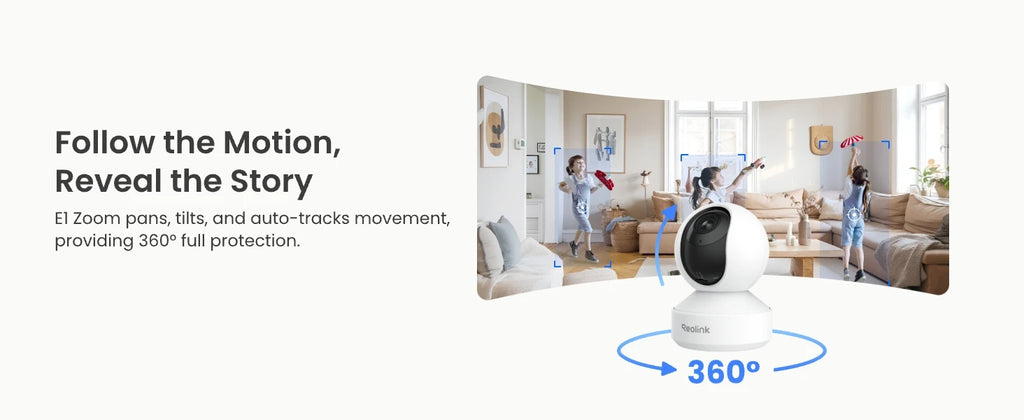 REOLINK 4K PTZ Indoor WiFi 6 Security Camera, 8MP, Person and Pet Detection