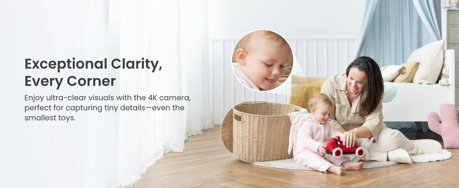 REOLINK 4K PTZ Indoor WiFi 6 Security Camera, 8MP, Person and Pet Detection