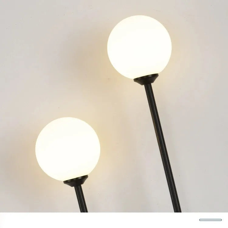 Nordic Wall Lamp – Double Glass Ball Bedroom & Living Room Sconce