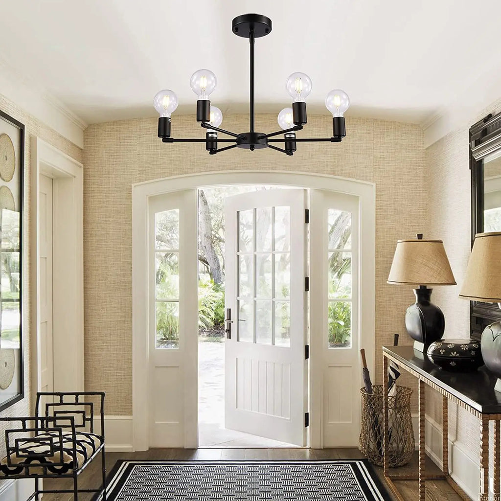 Modern E27 Ceiling Chandelier – Home Lighting for Living Room, Bedroom & Balcony