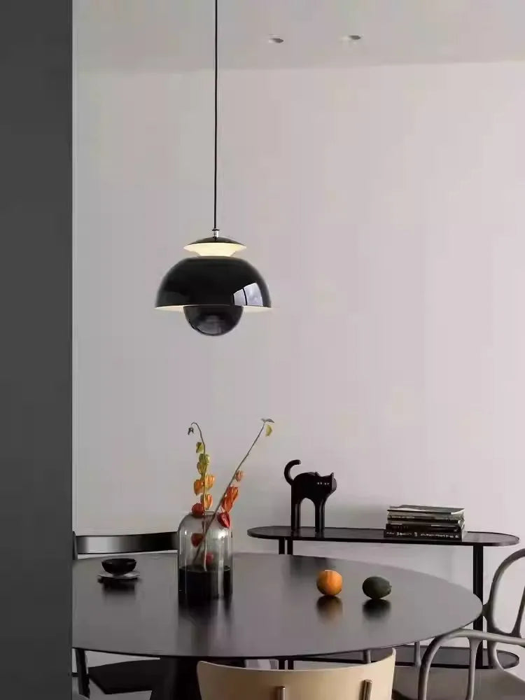 Nordic Semicircle Pendant Light – Modern LED Hanging Lamp for Living Room, Bedroom & Dining Room