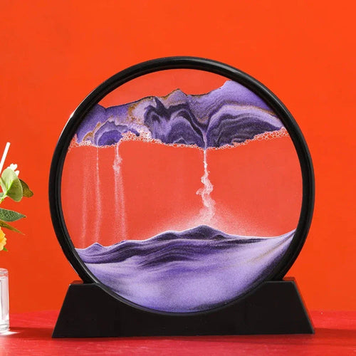 Deep Sea 3D Sand Art Frame – Liquid Motion Sensory Ornament | Home & Office Decor