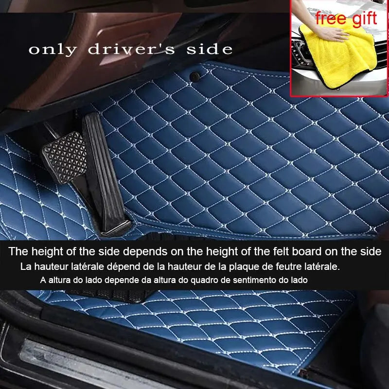 Luxury Leather Car Floor Mats for Hyundai Sonata DN8 MK8 2020-2022 – Full Set