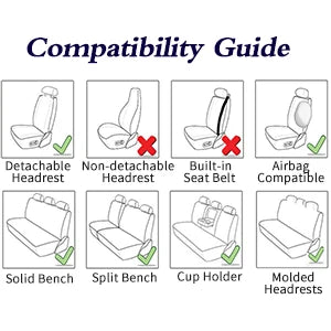 Universal Car Seat Covers Full Covered Durable Nappa Leather Seat Cushion for 90% Sedan SUV  Include Front and Rear Cover