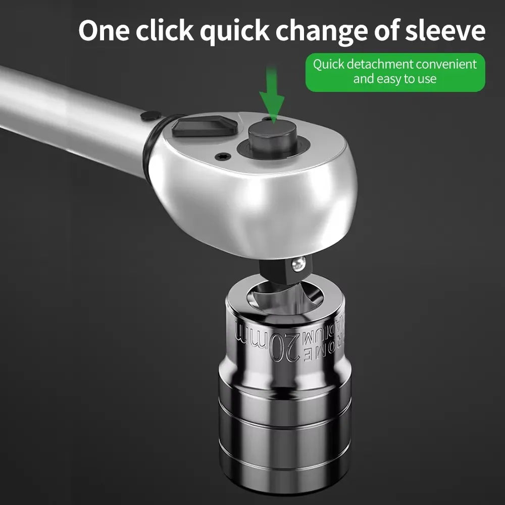 Professional Torque Wrench Set – 2.5-350Nm, 1/4", 3/8" & 1/2" ±3% High Accuracy