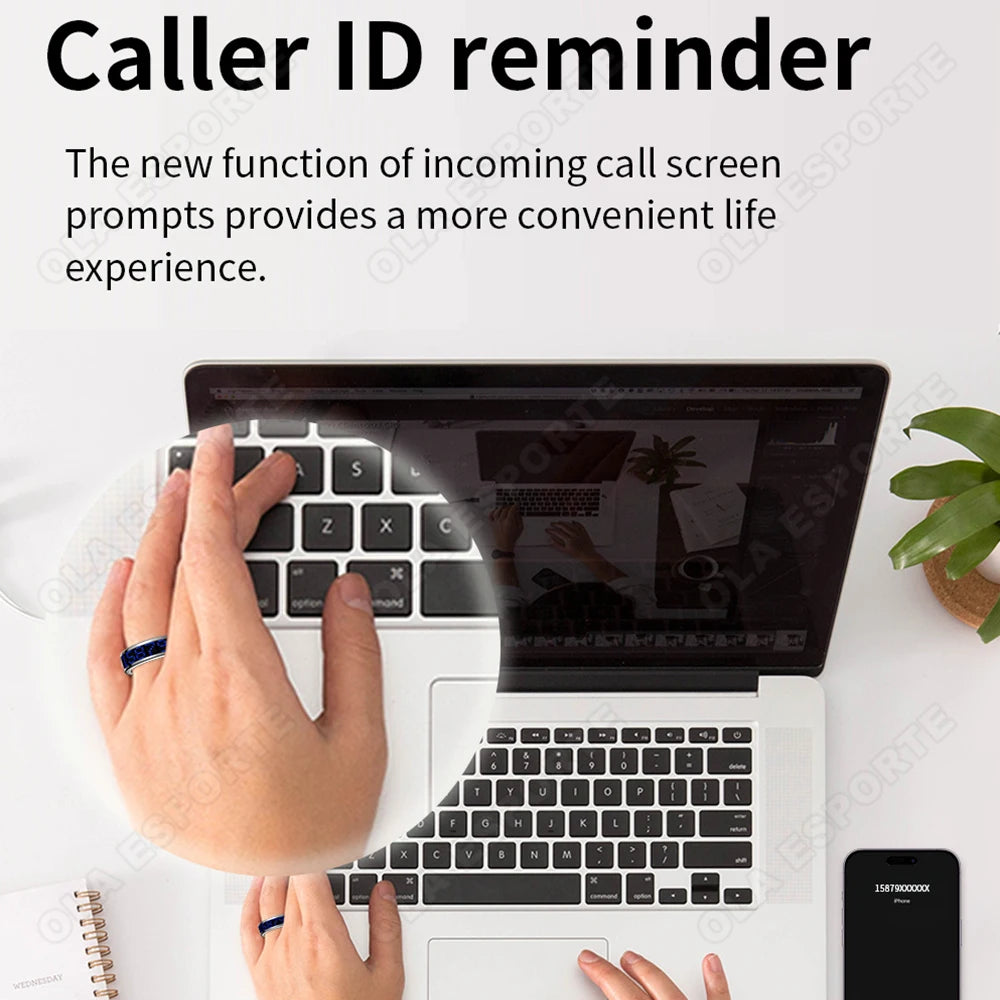 Smart Ring – 3D Display, Gesture Control, Tasbih Counter & Health Manager | 5ATM