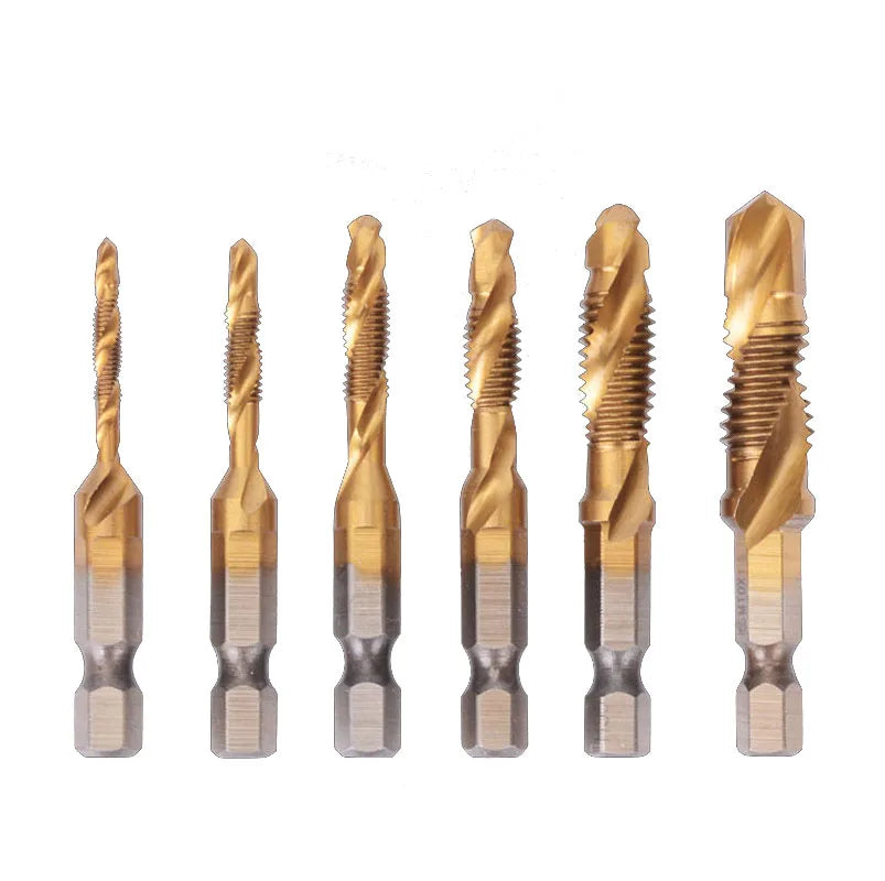 Drill & Tap Set – M3–M10 Hex Shank, HSS Thread Bits