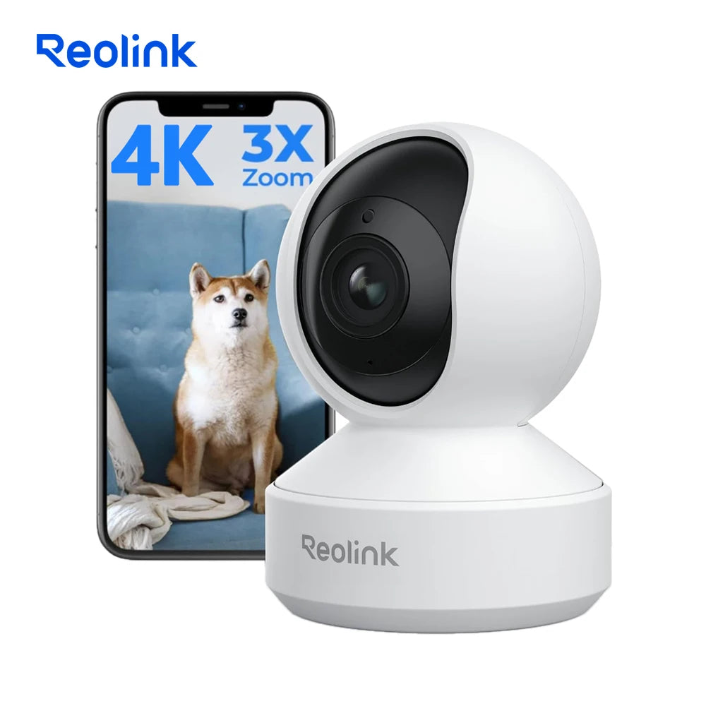 REOLINK 4K PTZ Indoor WiFi 6 Security Camera, 8MP, Person and Pet Detection