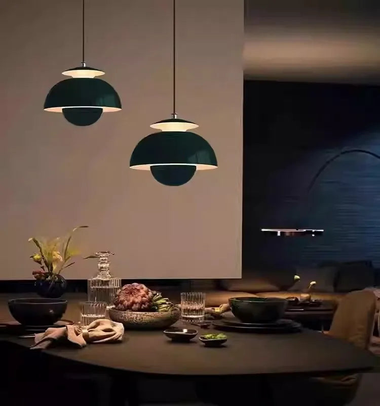 Nordic Semicircle Pendant Light – Modern LED Hanging Lamp for Living Room, Bedroom & Dining Room