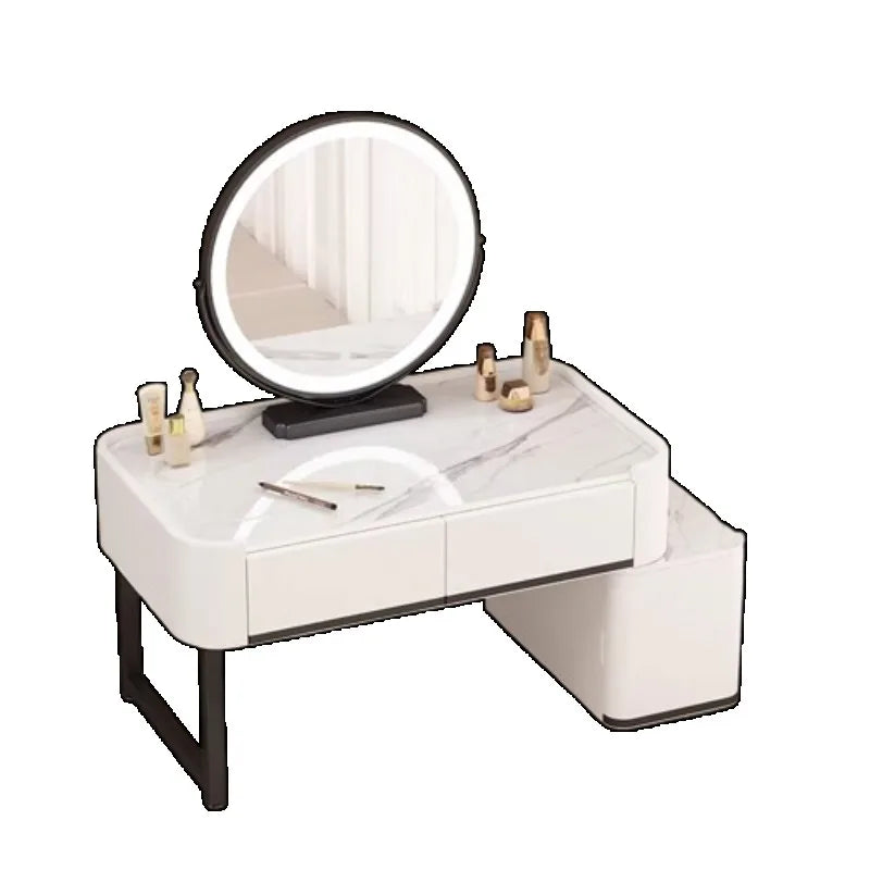 Luxury Dressing Table with Mirror – Makeup Organiser & Storage Shelf