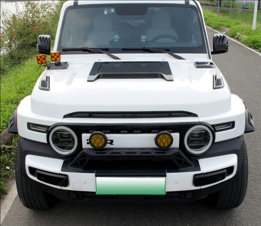 Car Rainforest Line Hood Handle Fit for Chery ICAR V23 Modified Auto Hood Decoration Handle Car Exterior Accessories