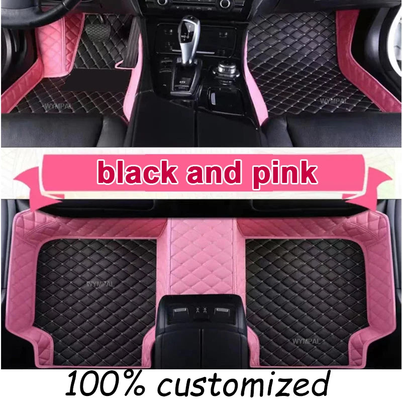 Custom Luxury Leather Car Floor Mats for Hyundai Grand i10 2020-2023 – Full Coverage