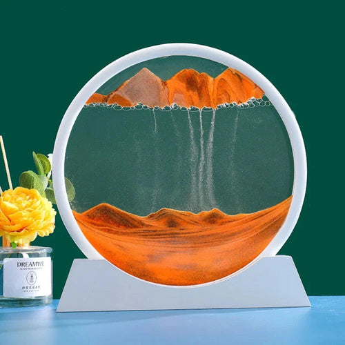 Deep Sea 3D Sand Art Frame – Liquid Motion Sensory Ornament | Home & Office Decor