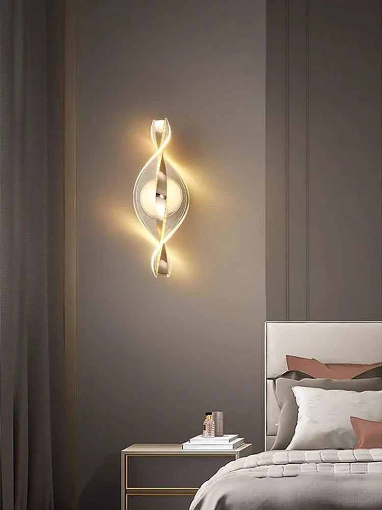 Nordic LED Acrylic Wall Lamp – Modern Bedside & Living Room Light