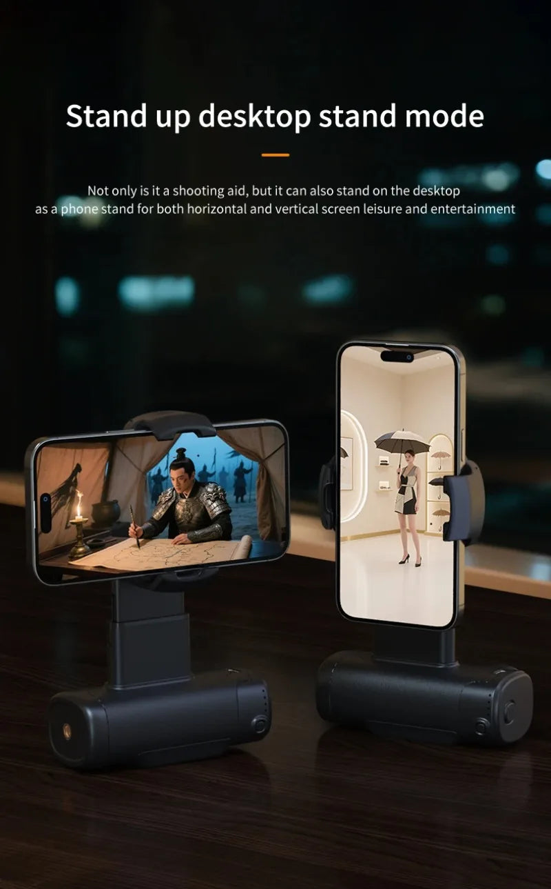 Portable Handle Mobile Camera Assistant with Bluetooth LED Selfie Light Adjustable Angle for Phone Photography Live Streaming