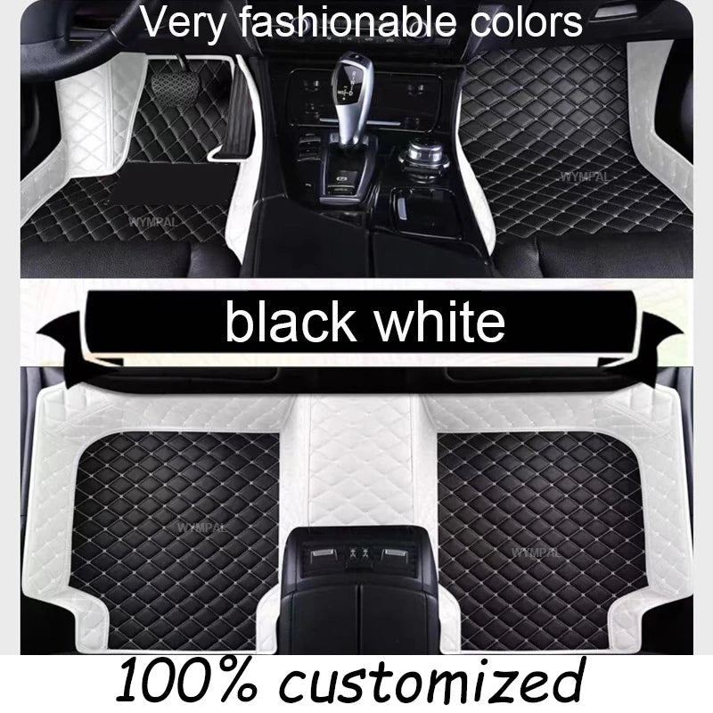 Custom Luxury Leather Car Floor Mats for Hyundai Grand i10 2020-2023 – Full Coverage